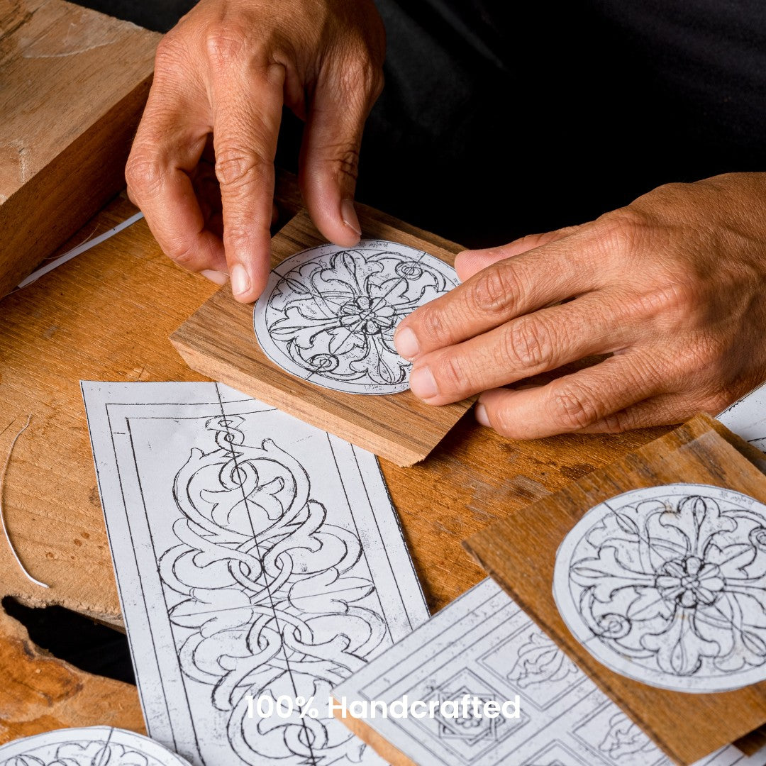 Arabian Bakhoor Box - Chip Carving - 15cm x 8cm x 8cm