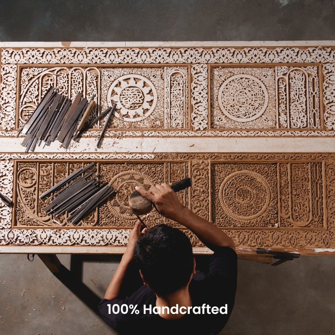 Door of Kaaba - Chip Carving - 95cm x 150cm