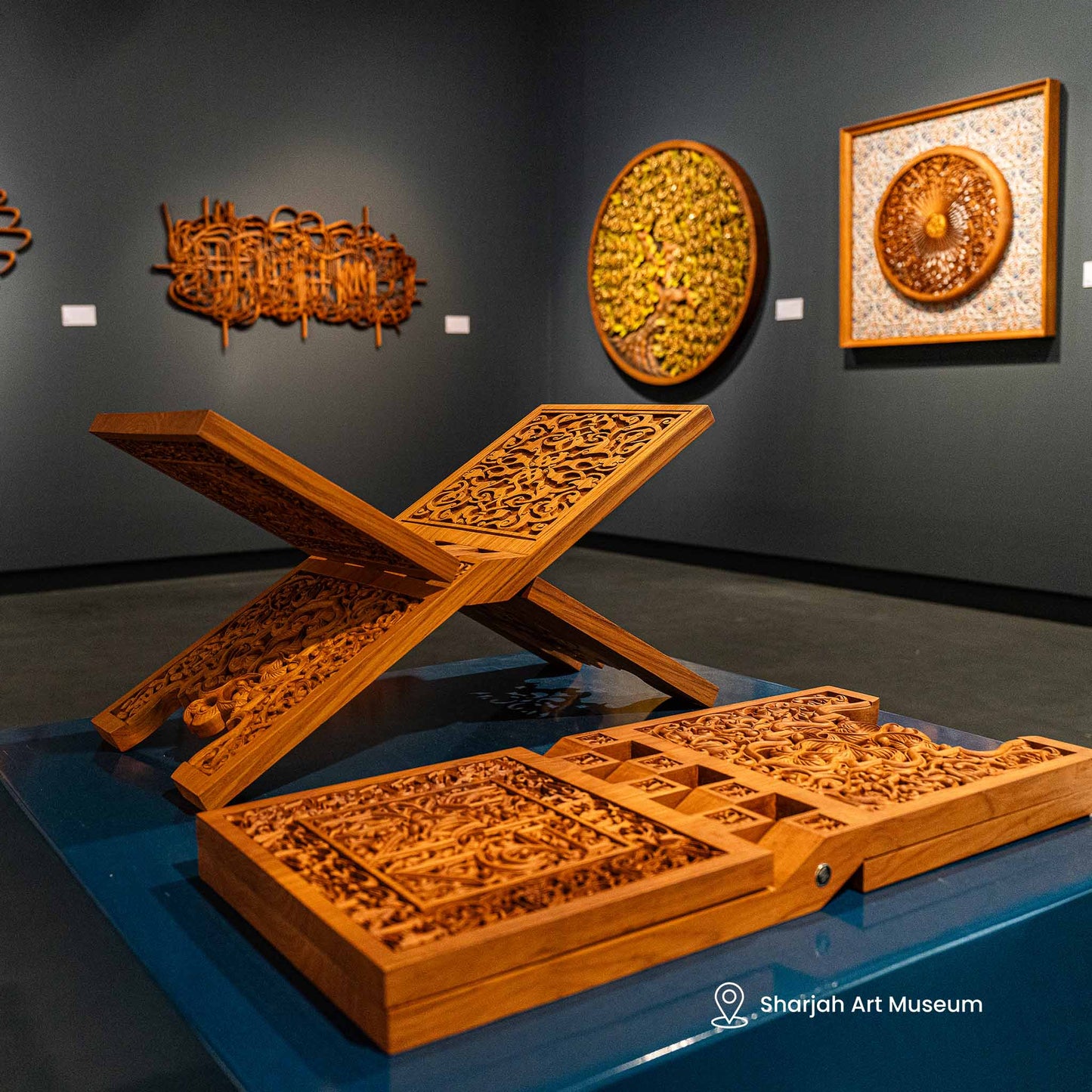 Ayatul Kursi Rehal - Chip Carving - 30cm x 70cm