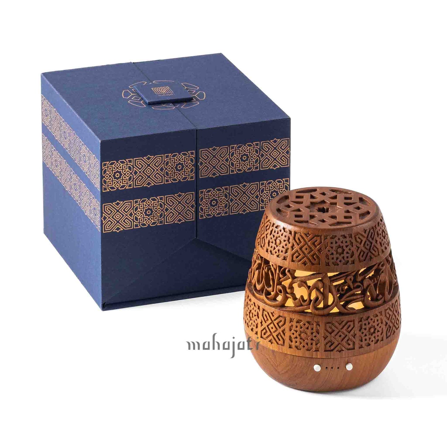 Shahada Electric Diffuser - Semi 3D & Chip Carving - 14cm x 12.5cm - Mahajati