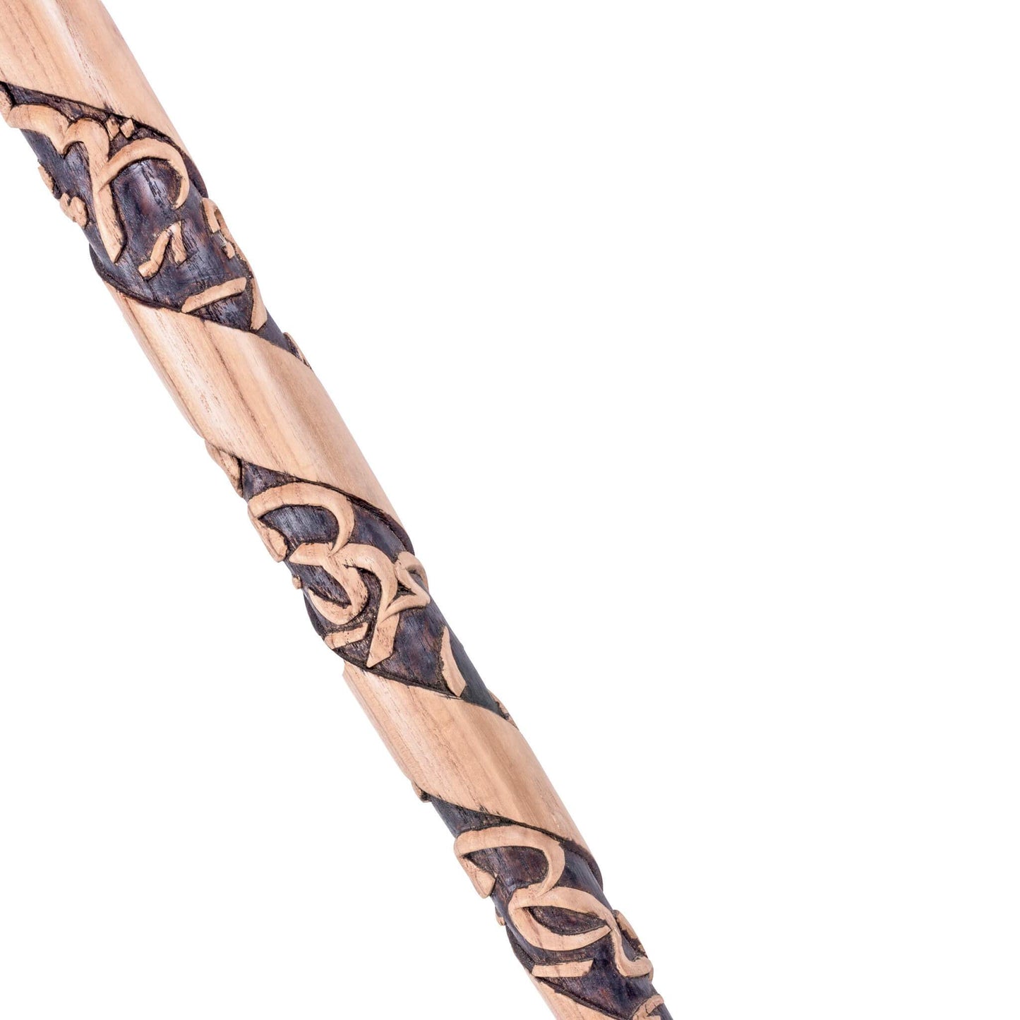 Walking Cane - Chip Carving - 21.5cm Length x 95cm Height - Allah / Muhammad / Sholawat Nabi - Mahajati