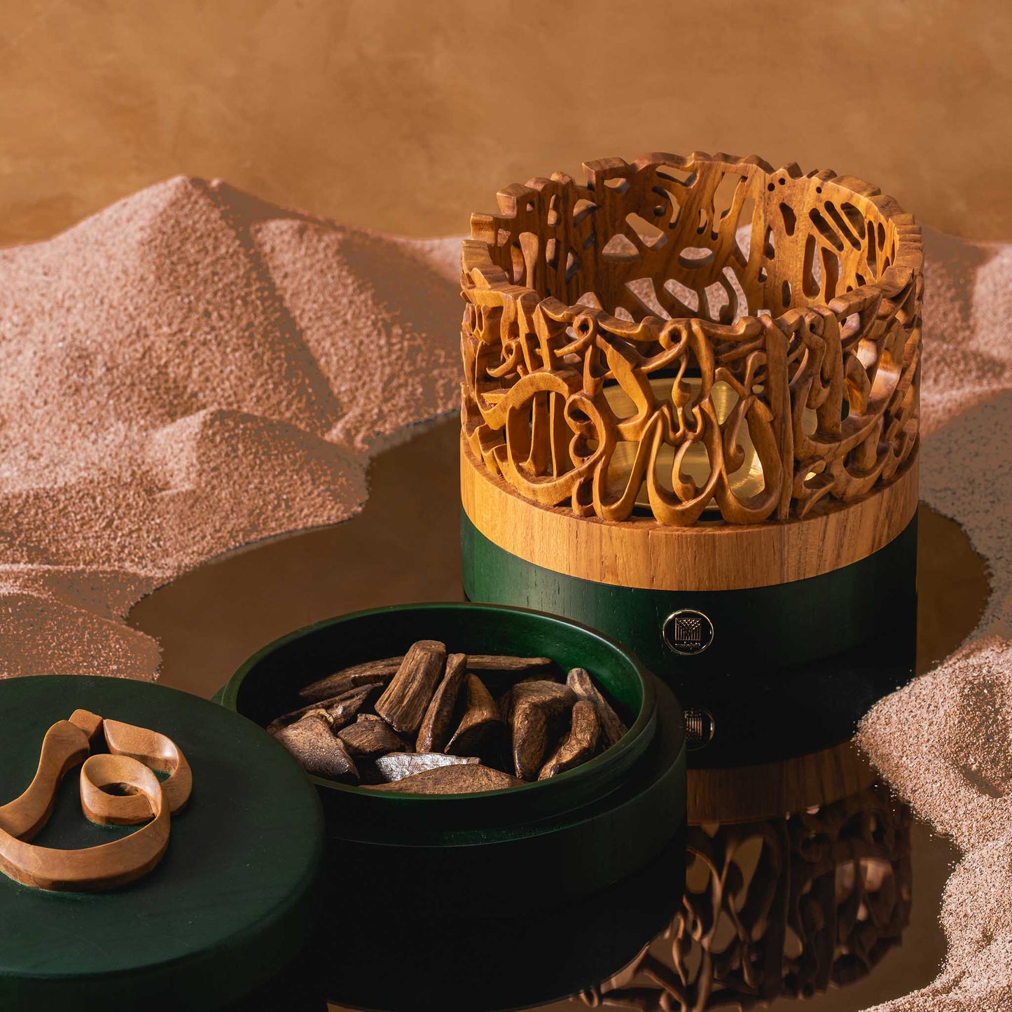 An-Nur Mabkhara & Container Set - Semi 3D - 15cm x 12cm
