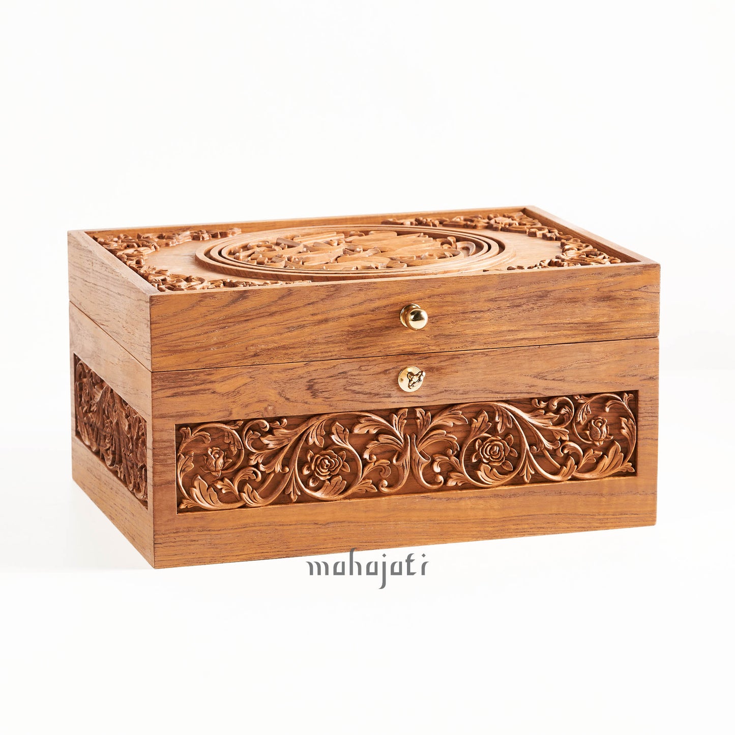 Ar-Rum 21 Wedding Chest - Chip Carving - 35cm x 25cm x 18cm