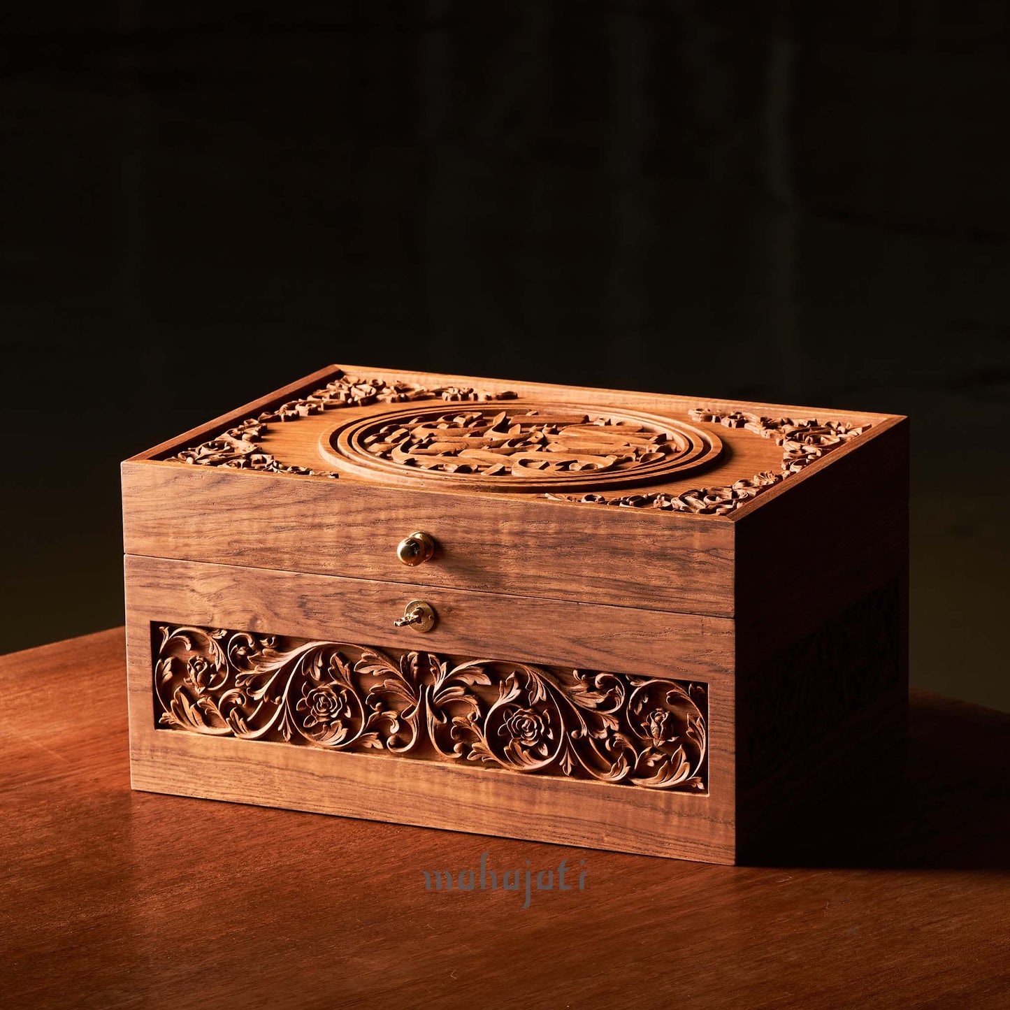 Ar-Rum 21 Wedding Chest - Chip Carving - 35cm x 25cm x 18cm