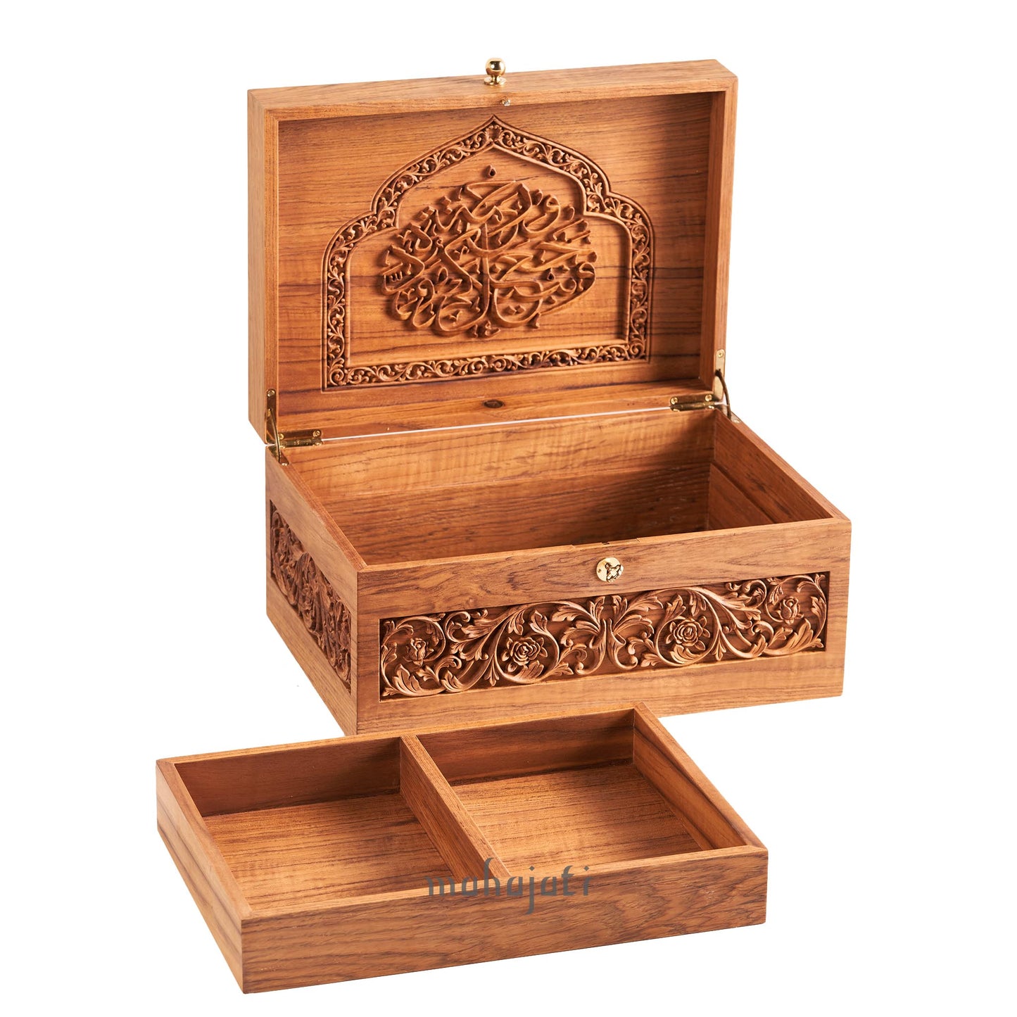 Ar-Rum 21 Wedding Chest - Chip Carving - 35cm x 25cm x 18cm