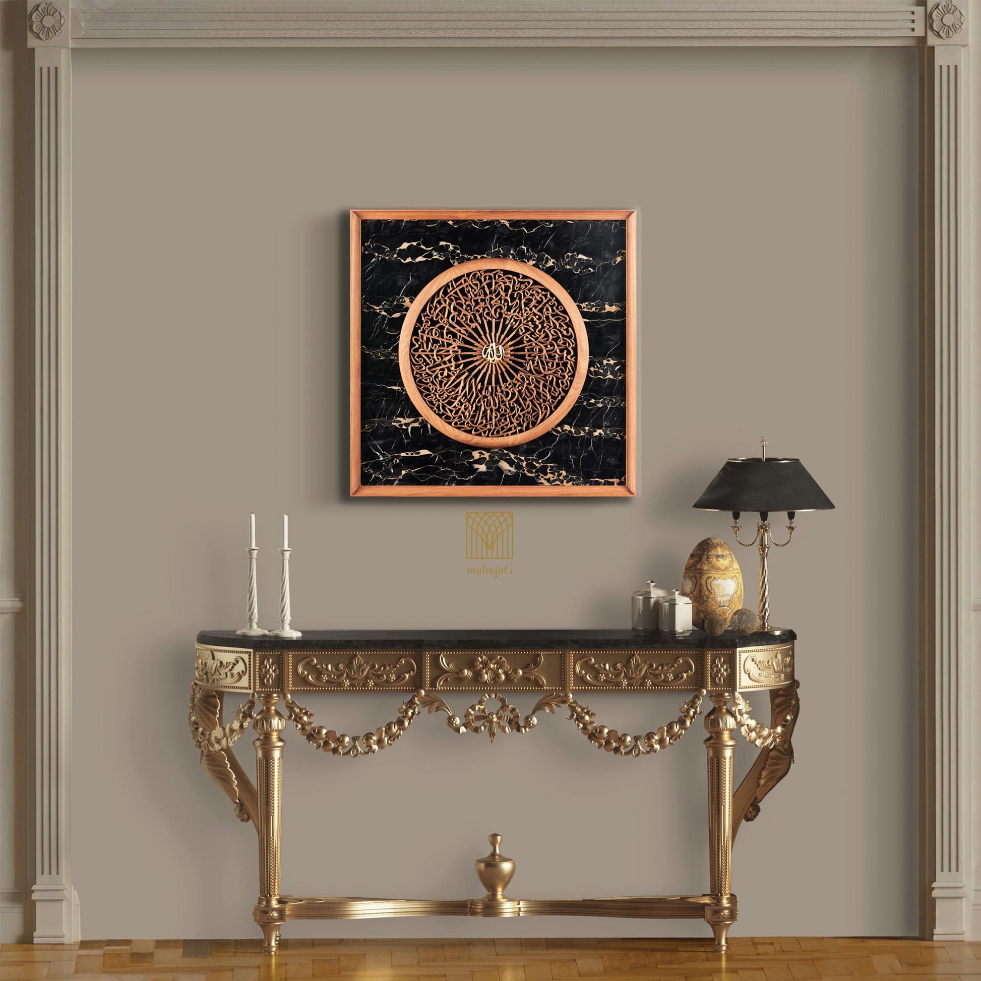 Wood Carving and Marble Wall Art and Decor