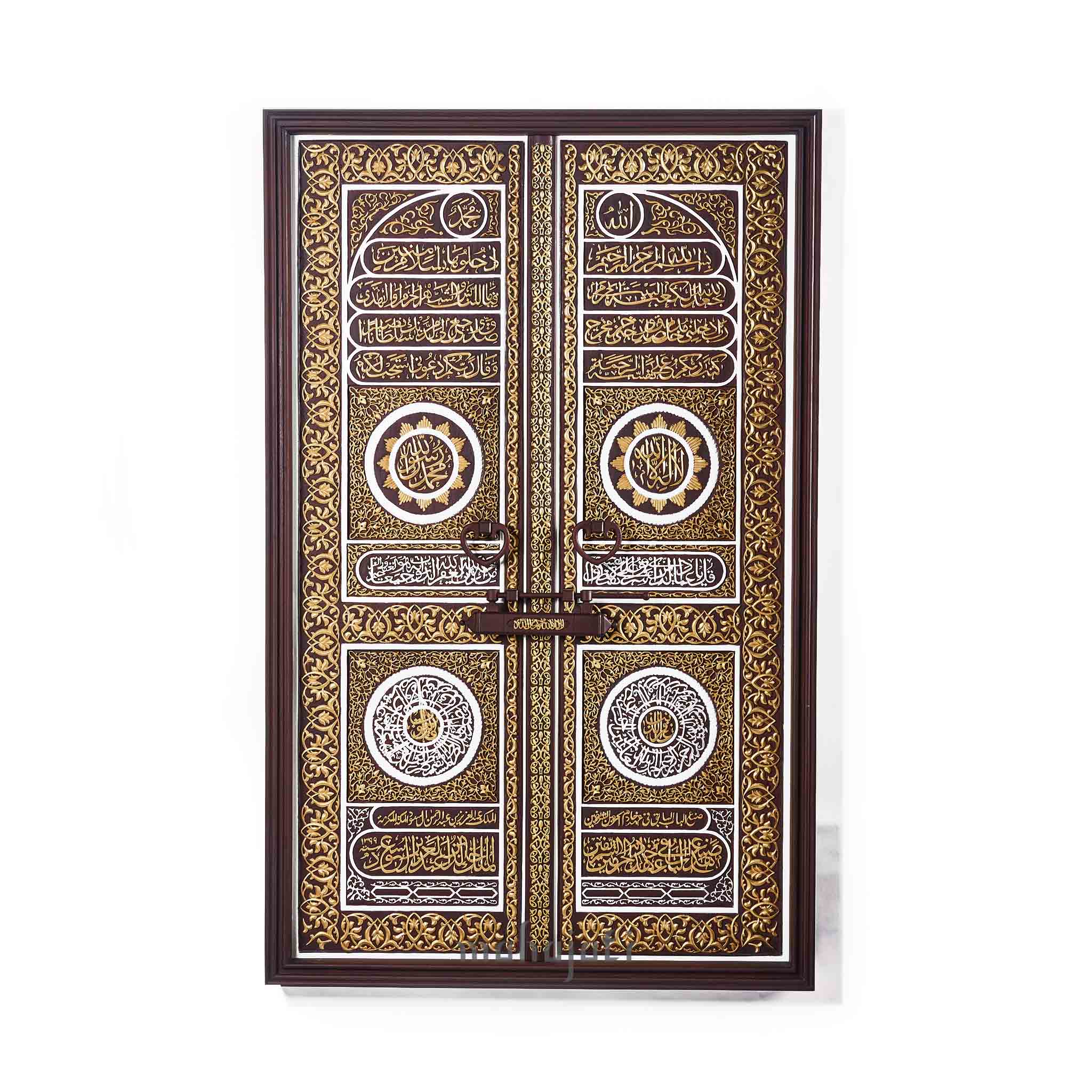 Mecca アンディナブル KICP 1599 Door_of_Kaaba_-_Chip_Carving_-