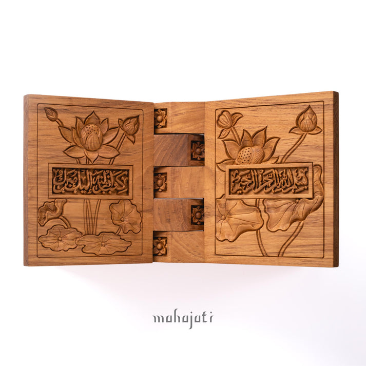 Lotus Flower Rehal - Chip Carving - 20cm x 40cm – Mahajati