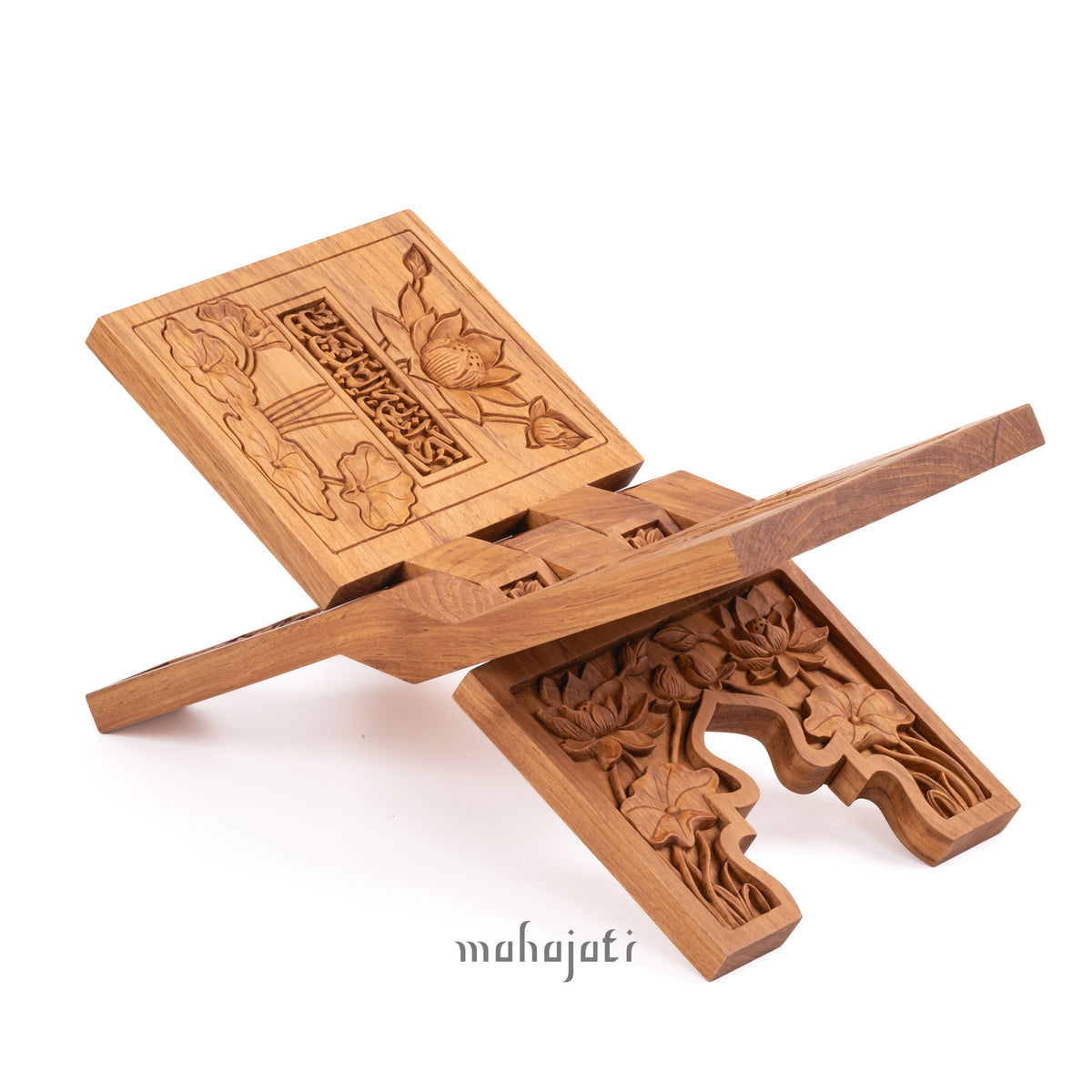 Lotus Flower Rehal - Chip Carving - 20cm x 40cm – Mahajati
