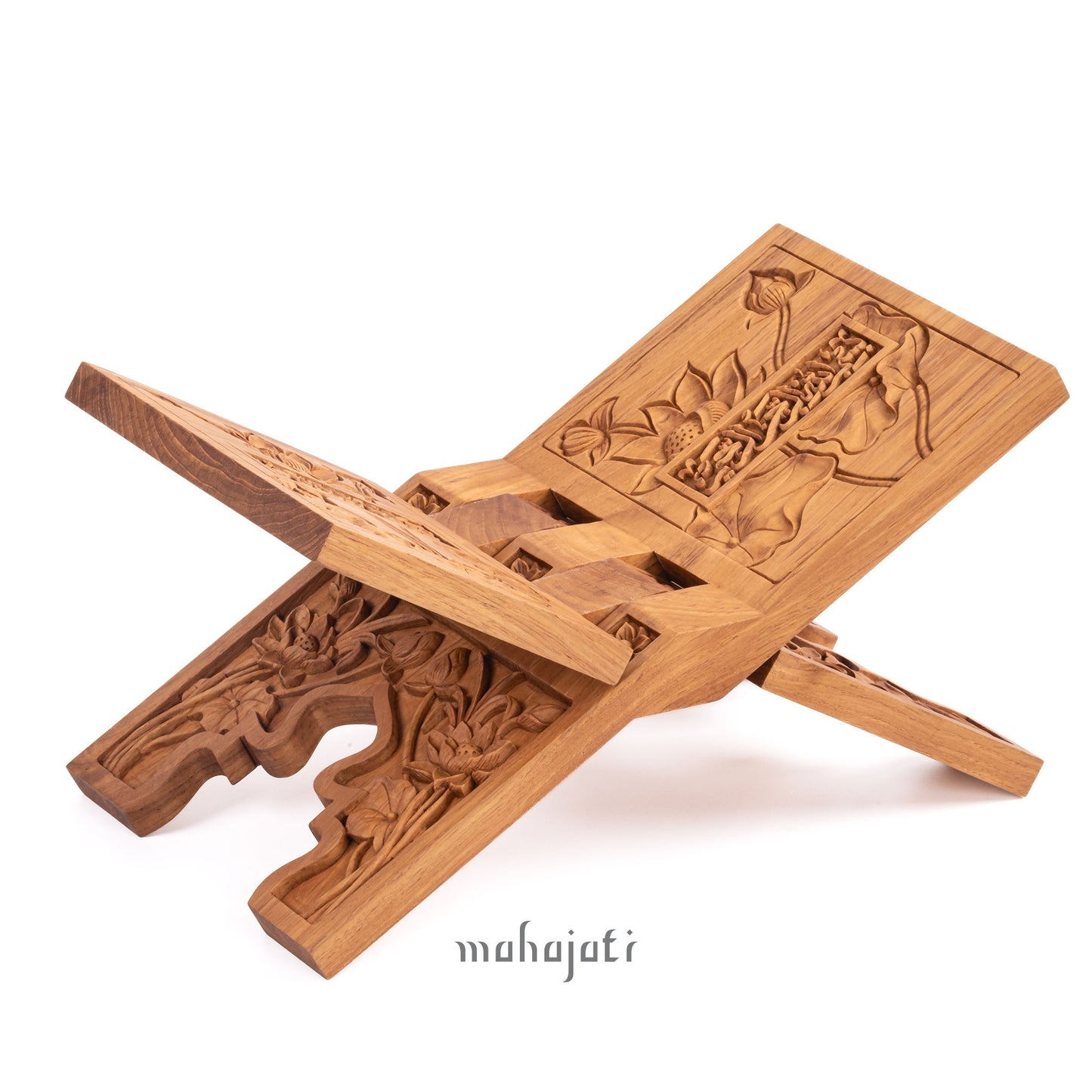 Lotus Flower Rehal - Chip Carving - 20cm x 40cm
