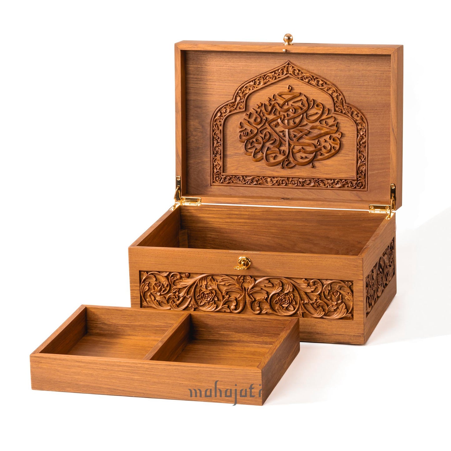 Ar-Rum 21 Wedding Chest - Chip Carving - 35cm x 25cm x 18cm