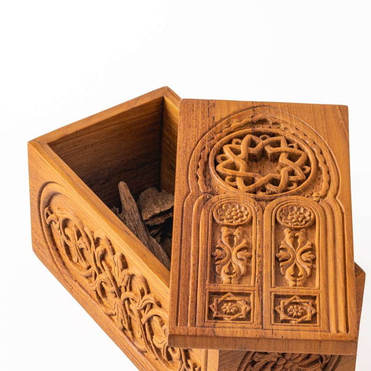 Bakhoor Box - Handmade Gift - High Grade Teak Wood - Oud Container