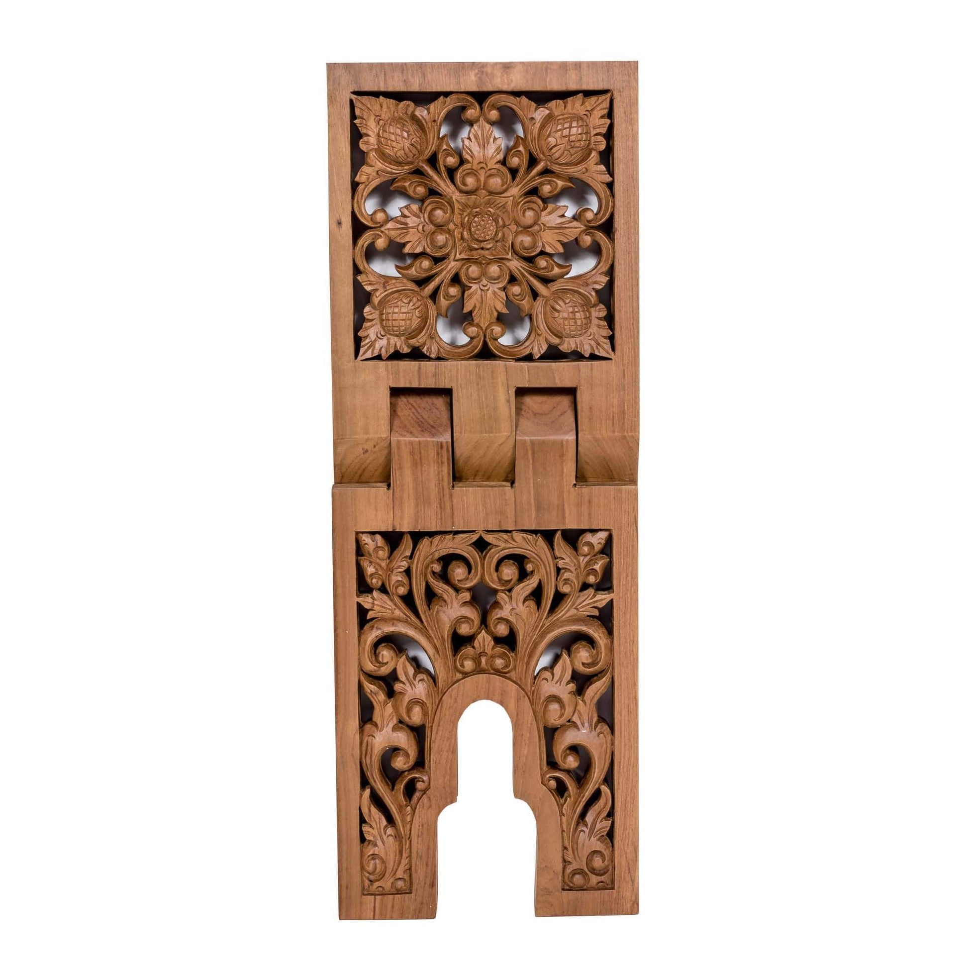 Rehal - Chip Carving - 20cm Length x 55cm Height - Design 2 - Mahajati